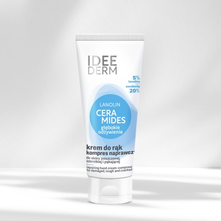 Ceramidowy krem-kompres naprawczy do rąk dla przesuszonej skóry